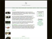 Tablet Screenshot of investmentbankersassociation.org